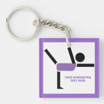 Gymnastics gifts, gymnastics performer custom key chain