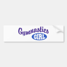 Gymnastics Girl Bumper Sticker