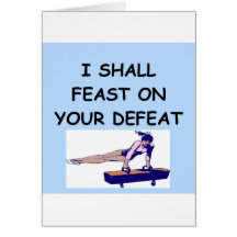 gymnastics greeting card