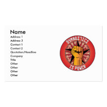 Gymnastics Is Power Business Cards