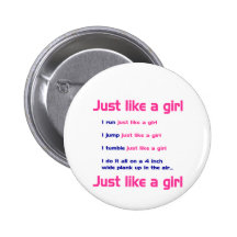 Gymnastics Like a Girl Pin