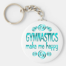 Gymnastics Make Me Happy Key Chains