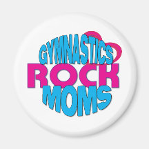Gymnastics Moms Shirts Fridge Magnet
