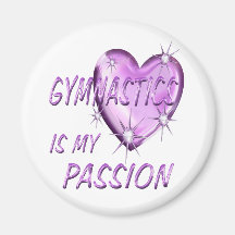 GYMNASTICS PASSION FRIDGE MAGNETS