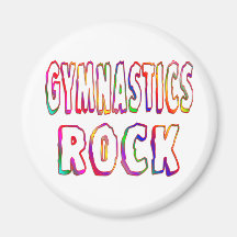 Gymnastics Rock Magnets