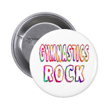 Gymnastics Rock Pinback Buttons