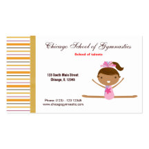 Gymnastics School Business Card