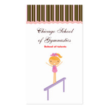 Gymnastics School Business Card