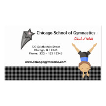 Gymnastics School Business Card