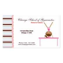 Gymnastics School Business Card Templates
