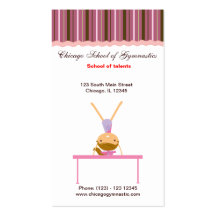 Gymnastics School Business Card Templates