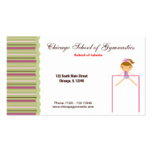 Gymnastics School Business Card Templates
