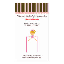 Gymnastics School Business Cards