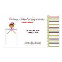 Gymnastics School Business Cards