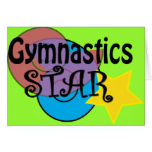 Gymnastics Shirts for Gymnasts Greeting Cards