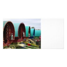 Gypsy caravan photo card template
