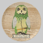 Gypsy Jade Owl Personalized Plate plates