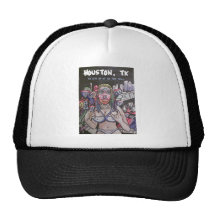 H-town(Houston) Love! candy paint and candy skulls Mesh Hats
