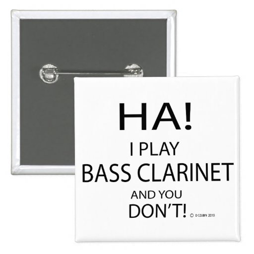 Ha Bass Clarinet Pin
