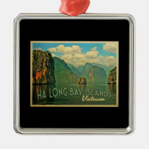 Ha Long Bay Islands Vietnam Christmas Ornaments