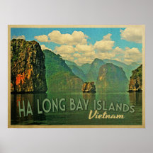 Ha Long Bay Islands Vietnam Print