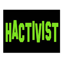 Hactivist Hacker Activist Post Card