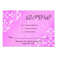 Hadassah custom Bat Mitzvah Invitation RSVP
