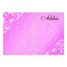 Hadassah custom Bat Mitzvah Invitation thank you