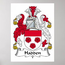 Hadden Family Crest Poster