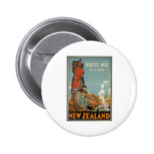 Haere Mai Welcome To New Zealand Pin