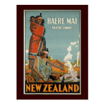 Haere Mai Welcome To New Zealand Post Cards