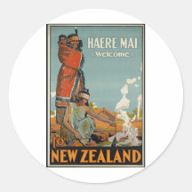 Haere Mai Welcome To New Zealand Stickers