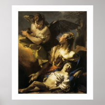 Hagar and Ismael in the Wilderness Posters