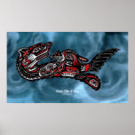 "HAIDA SPIRIT" Mother Otter & Baby Haida Art Print