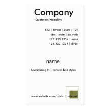 hair braider business card