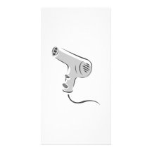 Hair Dryer Personalized Photo Card