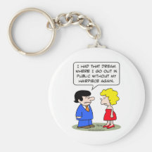 hair piece public politician keychains