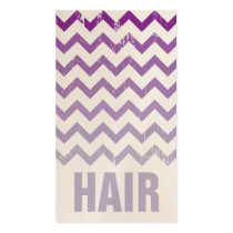 Hair Stylist Business Card - Cracked Purple Ombre business cards
