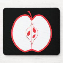 Half a Red Apple. Mousemats