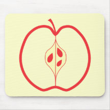 Half a Red Apple. Mousepad