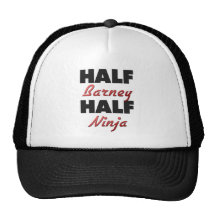 Half Barney Half Ninja Hats