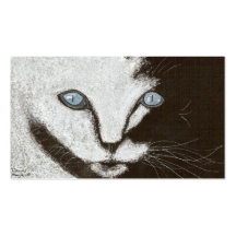 half cat business cards