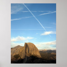 Half Dome Contrails Posters