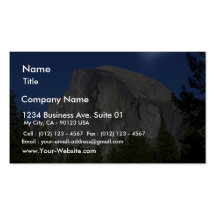 Half Dome In Yosemite National Park Great Mountain Business Cards