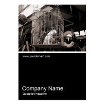 Half&Half Photo 047 - Caged Beasts Business Card Templates