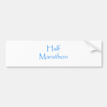 Half Marathon Bumper Sticker
