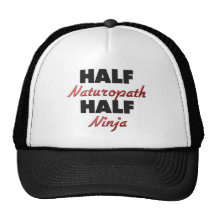 Half Naturopath Half Ninja Mesh Hats