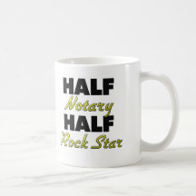 Half Notary Half Rock Star Mug