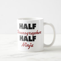 Half Oceanographer Half Ninja Mugs
