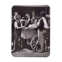 Half Penny Ices, from 'Street Life in London', 187 Rectangular Magnet